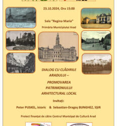Proiectul cultural „DIALOG CU CLĂDIRILE ARADULUI –  PROMOVAREA PATRIMONIULUI ARHITECTURAL LOCAL”