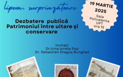 Dezbatere la Timișoara despre patrimoniul istoric și arhitectural al Lipovei