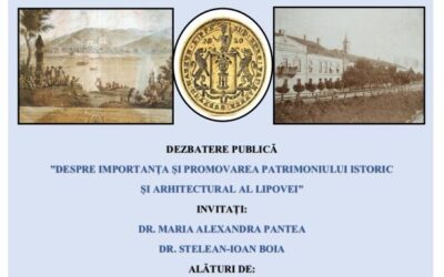 Dezbatere la Lipova despre patrimoniul istoric și arhitectural al Lipovei